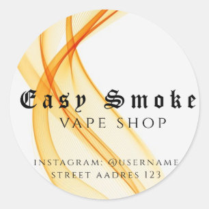 Adesivo Redondo Clássico da Corolful Smoke Vape Sh