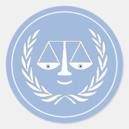 Adesivo Redondo Clássico de Advogado Engraçado