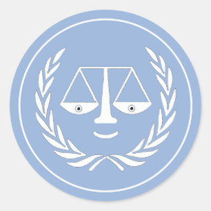 Adesivo Redondo Clássico de Advogado Engraçado