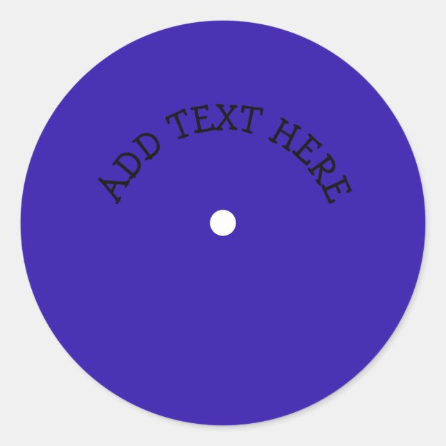 Adesivo redondo clássico de álbum personalizado (Frente)