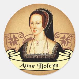 Adesivo Redondo Clássico de Anne Boleyn