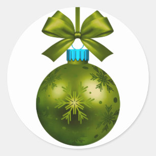 adesivo redondo clássico de ornamentação do feliz 