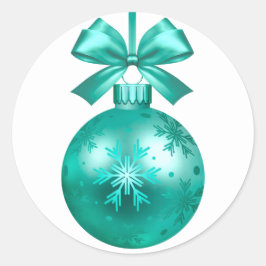 adesivo redondo clássico de ornamentação do feliz