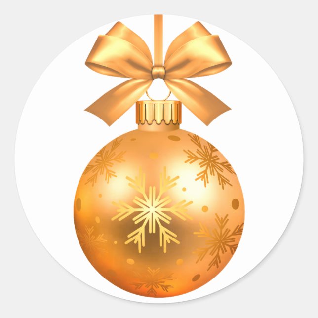 adesivo redondo clássico de ornamentação do feliz  (Frente)