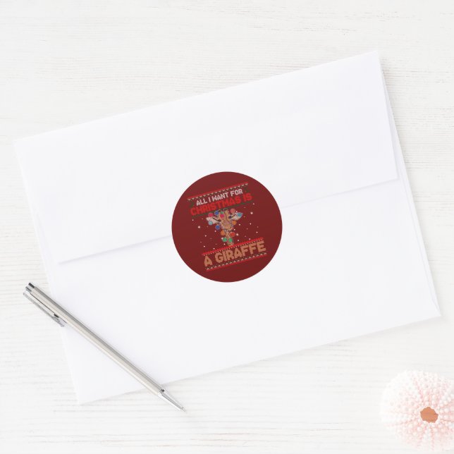 adesivo redondo clássico de teste (Envelope)