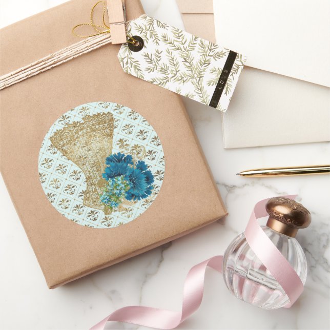 Adesivo redondo clássico do conjunto de moda 3 (Presentear)