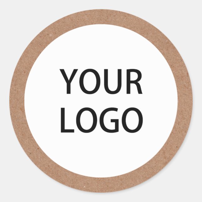 Adesivo redondo clássico do logotipo Kraft (Frente)