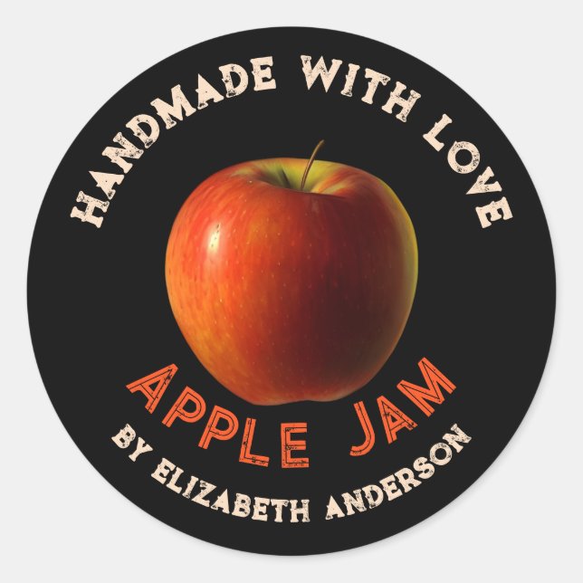 Adesivo redondo clássico do produto Apple (Frente)