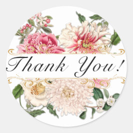 Adesivo Redondo Clássico, Dourados Supressos Brancos Elegantes Obr