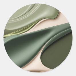 Adesivo redondo clássico em na moda gráfico