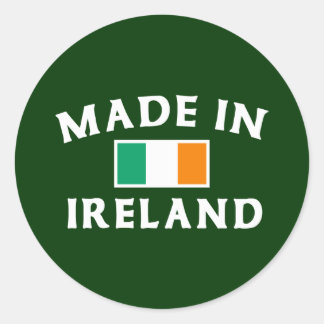 Adesivo Redondo Clássico Feito Na Irlanda