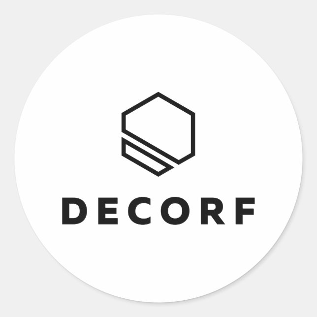 Adesivo redondo clássico grande (Frente)