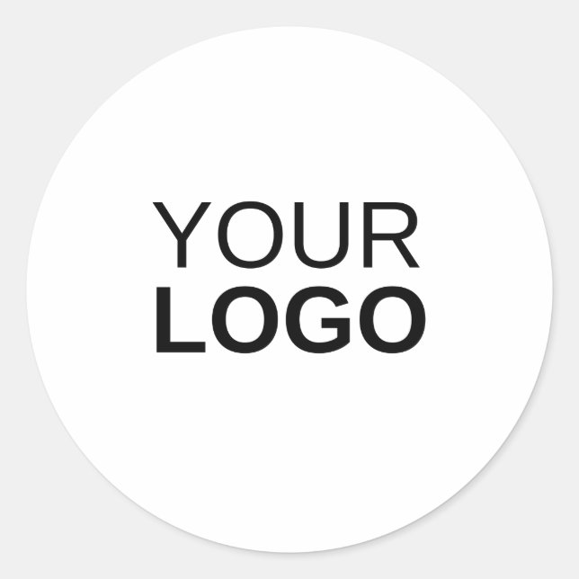 Adesivo redondo clássico grande (Frente)