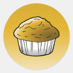 Adesivo Redondo Clássico Muffin