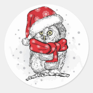 Adesivo redondo clássico OWL de PAPAIS NOEIS