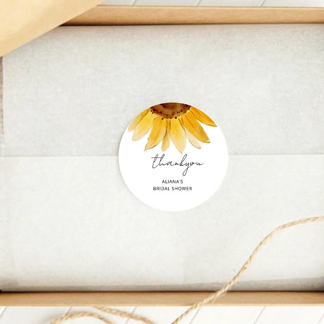 Adesivo redondo clássico para chá de noiva de gira (Criador carregado)