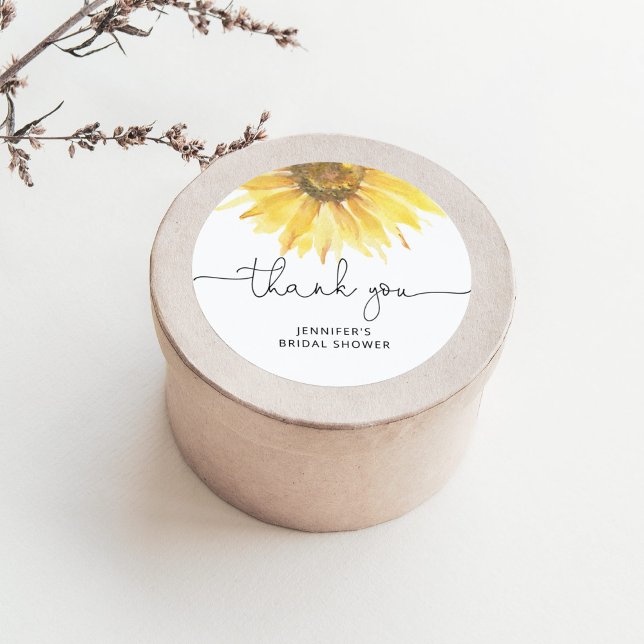 Adesivo redondo clássico para chá de noiva de gira (Criador carregado)