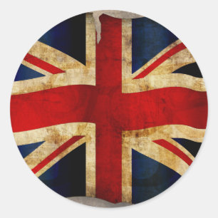 Adesivo Redondo Clássico Union Jack