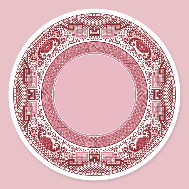 Adesivo Redondo Clássicos Selvagens Vermelhas Clássicas (Criador carregado)