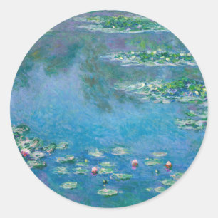 Adesivo Redondo Claude Monet - Lírios Água 1906