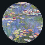 Adesivo Redondo Claude Monet - Lírios/Ninfas<br><div class="desc">Lírios/Ninfas - Claude Monet,  1916</div>