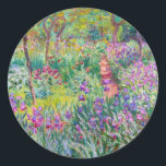 Adesivo Redondo Claude Monet - O Jardim Íris de Giverny<br><div class="desc">Jardim Íris em Giverny / Jardim do Artista em Giverny - Claude Monet,  1899-1900</div>