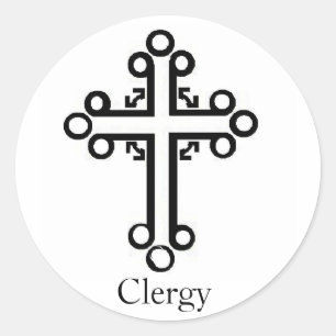 Adesivo Redondo Clergy Sticker