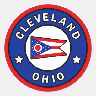 Adesivo Redondo Cleveland Ohio