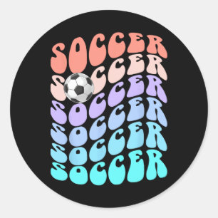Adesivo Redondo Clic Futebol Apenas Menina Que Ama Jogo de Pontuaç