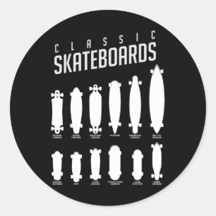 Adesivo Redondo Clic Skateboards Elenco