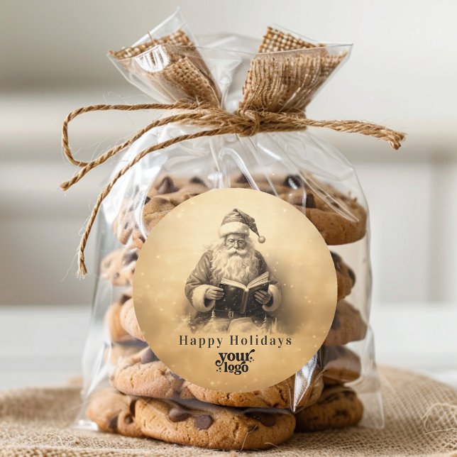 Adesivo Redondo Cliente de Logotipo Profissional - Presente Natal (Criador carregado)