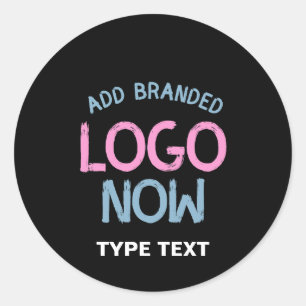 ADESIVO REDONDO CLIENTE FASHIONÁVEL SIMPLES E LIMPO NEGRO