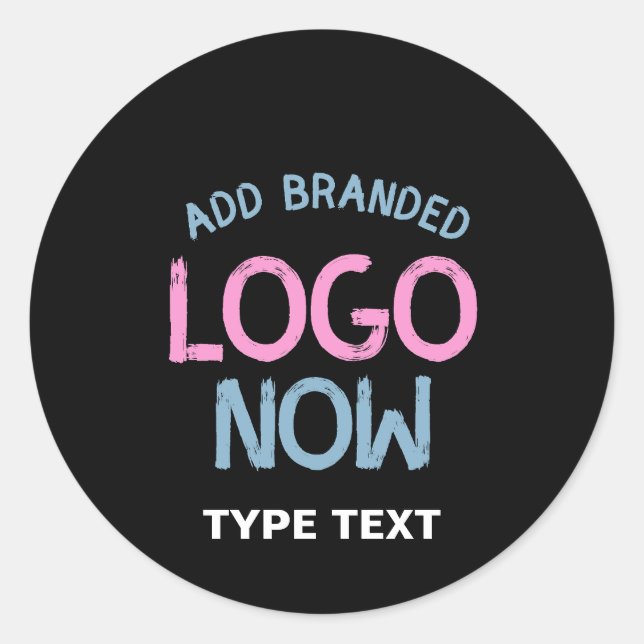 ADESIVO REDONDO CLIENTE FASHIONÁVEL SIMPLES E LIMPO NEGRO (Frente)