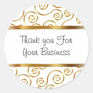 Adesivo Redondo Clientes Clássicos Agradecidos