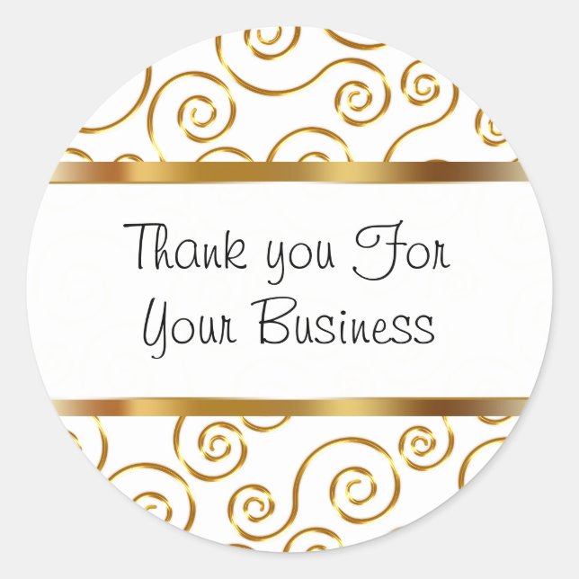 Adesivo Redondo Clientes Clássicos Agradecidos (Frente)