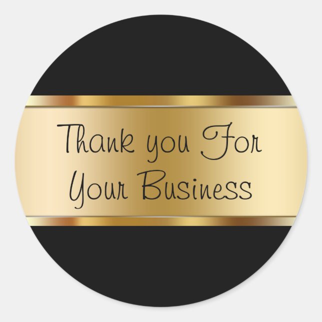 Adesivo Redondo Clientes Clássicos Agradecidos (Frente)