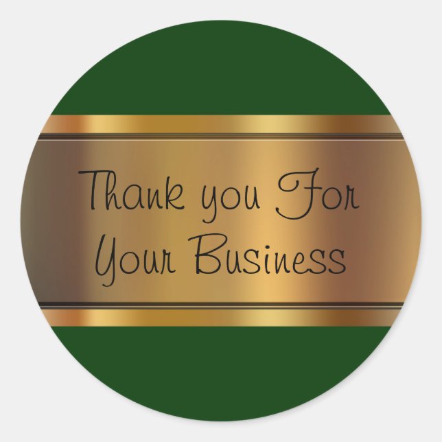 Adesivo Redondo Clientes Clássicos Agradecidos (Frente)