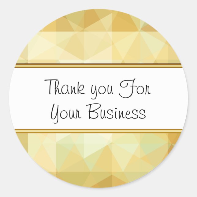 Adesivo Redondo Clientes Obrigado, Stickers (Frente)