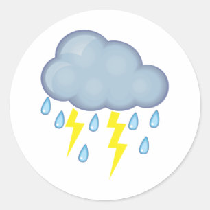 Adesivo Redondo Clima de tempestade