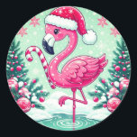 Adesivo Redondo Clipart-10424 do Christmas Flamingo Sublimation<br><div class="desc">Clipart-10424 do Christmas Flamingo Sublimation</div>