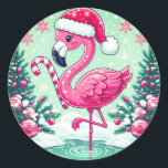 Adesivo Redondo Clipart-10424 do Christmas Flamingo Sublimation<br><div class="desc">Clipart-10424 do Christmas Flamingo Sublimation</div>