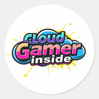 Adesivo Redondo Cloud gamers inside