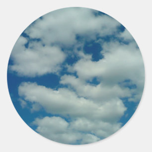 Adesivo Redondo Cloud Sticker