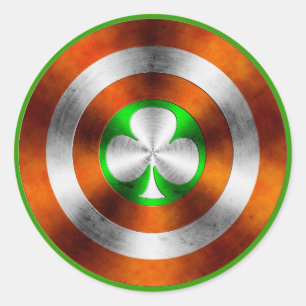 Adesivo Redondo Clover of Ireland