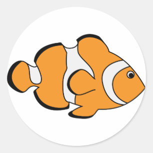 Adesivo Redondo Clownfish