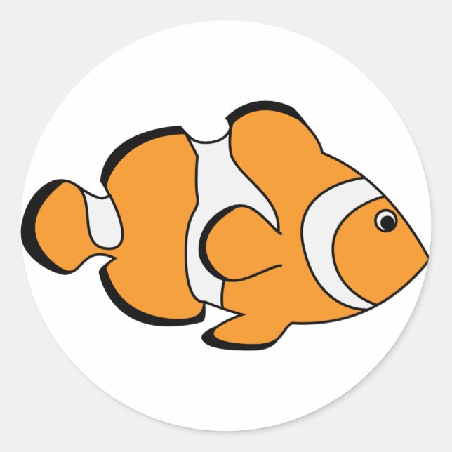 Adesivo Redondo Clownfish (Frente)