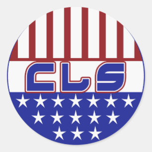 ADESIVO REDONDO CLS PATRIOT USA FLAG - CIENTISTA DO LAB CLÍNICO