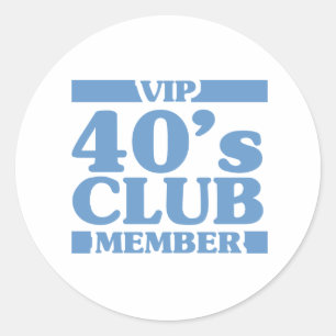 Adesivo Redondo Clube da VIP 40