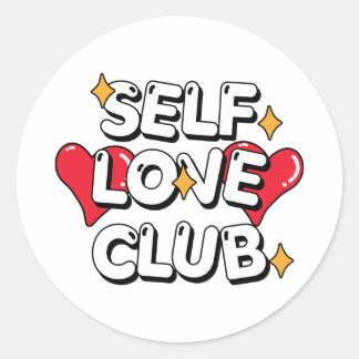 Adesivo Redondo Clube de Amor Próprio