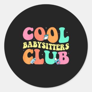 Adesivo Redondo Clube de Babás Legal - Groovy Design Babá B